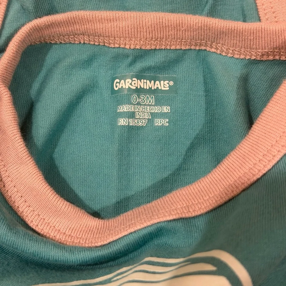 Garanimals Teal, Orange, and Navy Bodysuit Trio